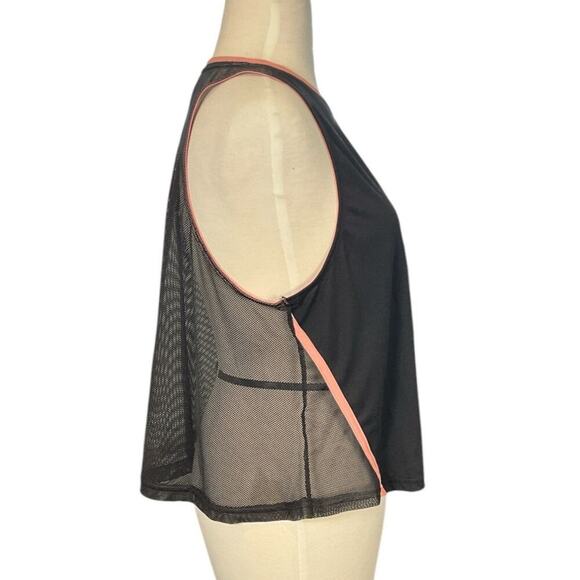Puma Modern Sports Women's Tank Black Pink Mesh Back Polyester NWT Size Medium - Picture 4 of 9